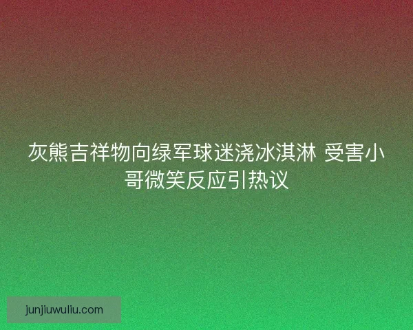 灰熊吉祥物向绿军球迷浇冰淇淋 受害小哥微笑反应引热议