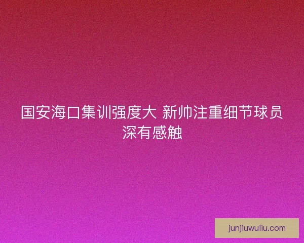 国安海口集训强度大 新帅注重细节球员深有感触